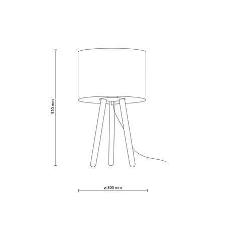 Lampka nocna TOKYO NATURE E27 Sosna 