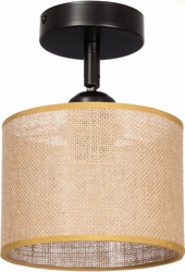 Lampa sufitowa regulowana juta abażur Natural boho 1xE27