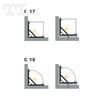 LED P3-2 Profil 3000 mm grafitowy lakierowany RAL 7016 (nr kat 8632037016)