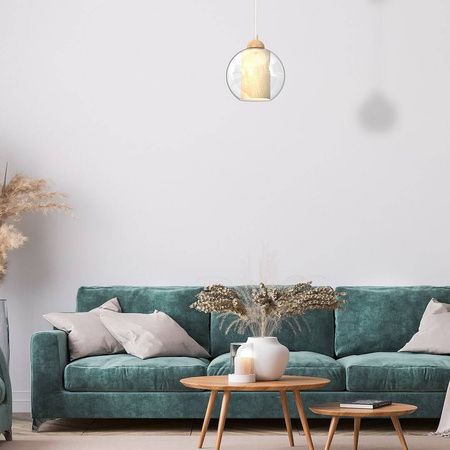 Lampa wisząca TELA 1xE27 fi20 szkło