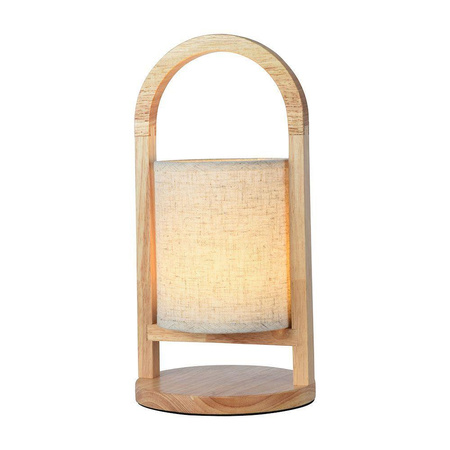 Lampka Biurkowa Nocna V-TAC 1,5W LED Ładowanie Ściemnianie Drewno 