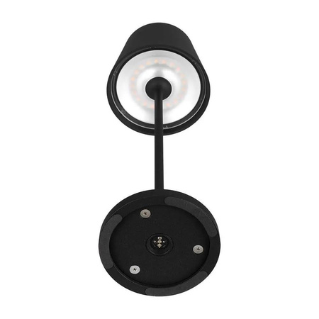 Lampka Biurkowa Nocna V-TAC 1,5W LED Ładowanie Ściemnianie IP54 Czarna 