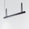Kluś Lampa wisząca LED Tulip TU BEAM ZW L=1971mm, mikropryzma liniowa, 46W, 4000K, DALI, CZARNY
