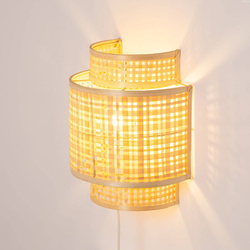 Kinkiet bambusowy BOHO TH5B biały