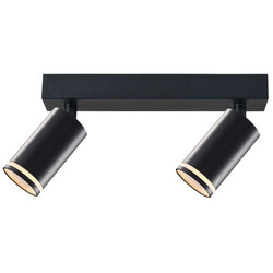 Lampa ścienno-sufitowa PARIS 2 GU10 Czarna