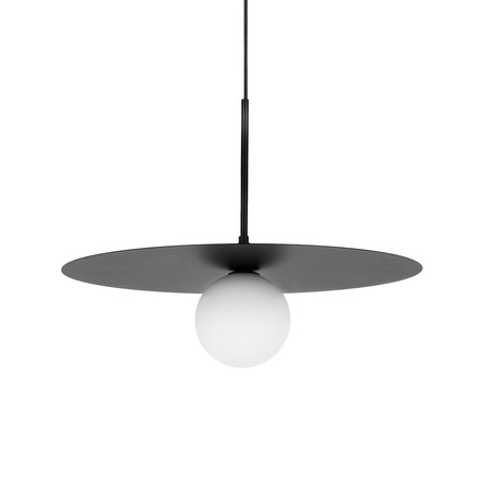 Czarna lampa wisząca z kloszem, na żarówkę G9 K-5372 z serii SANTE