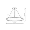 Light prestige Ring wisząca duża czarna CCT LP-909/1P L BK CCT