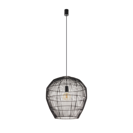 Lampa wisząca Boho HAITI M czarne drewno bambus Nowodvorski 11167