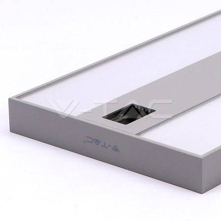 Oprawa Podłogowa V-TAC 80W LED Potencjometr Ściemniający Srebrna Kwadrat VT-8600 4000K 8800lm 3 Lata Gwarancji