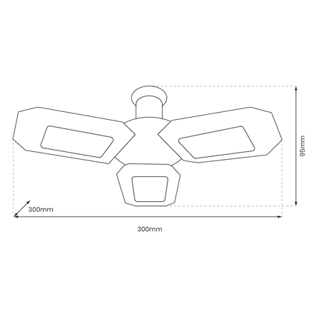 Lampa Warsztatowa 50W 4000K E27