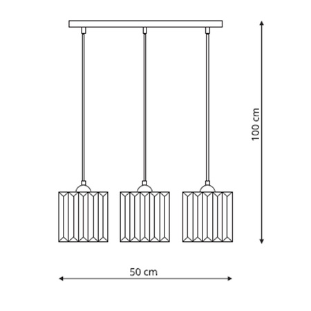 Galactico 3 linia lampa wisząca LP-2383/3L