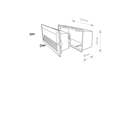 Nowodvorski Podtynkowa lampa zewnętrzna BASALT