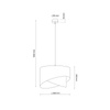 Lampa wisząca MARLON 1xE27