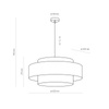 Lampa wisząca koło CALISTO E27