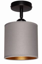 Lampa sufitowa plafon szary abażur Oro