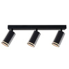 Lampa ścienno-sufitowa PARIS 3 GU10 Czarna