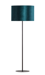 Lampa podłogowa welurowa Tercino Green 1xE27 zielona