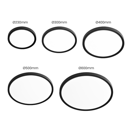 Plafon MAQ 32W LED 3CCT Czarny