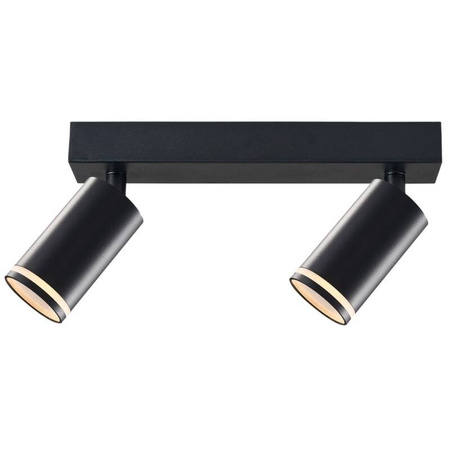 Lampa ścienno-sufitowa PARIS 2 GU10 Czarna