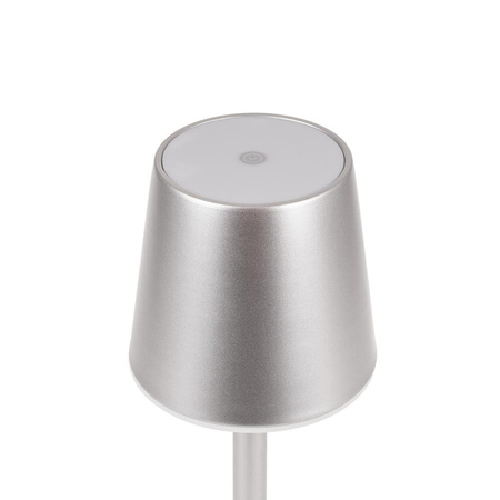 Lampka Biurkowa Nocna V-TAC 3W LED Ładowanie Ściemnianie Szara VT-7703 3000K 70lm