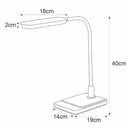 Lampka biurkowa K-BL1027 BIAŁY z serii IKA