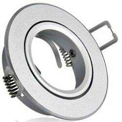 Oprawa podtynkowa EAST OPAL-IOA84S3 alum 2in1 srebrna piaskowana