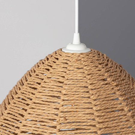 Naturalna lampa wisząca E27 Boho Nabulo