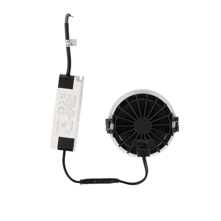 Oprawa V-TAC LED Downlight 24W BRIDGELUX CHIP CCT Biała Raster Antyolśnieniowy Plaster Miodu VT-17024 3000K-4000K-6400K 2540lm