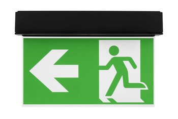 Oprawa ewakuacyjna natynkowa SUPREMA LED D-std SA 3H AT IP54 NT [BLK] / 93994