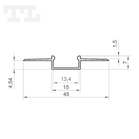 LED P6-3 Profil 3000 mm czarny lakierowany (nr kat 866317)