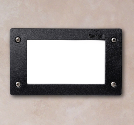 Oprawa elewacyjna ścienna LETI 200 wpuszczana  czarna Y LED GX53 3W 3000K