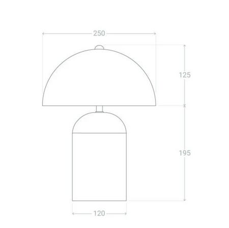 Metalowa lampka stołowa nocna 2xE14 Slink kaszmir