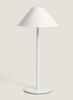 Lampa Stołowa LED 3W Zewnętrzna IP54 Przenośna z Akumulatorem USB Kivuli biała