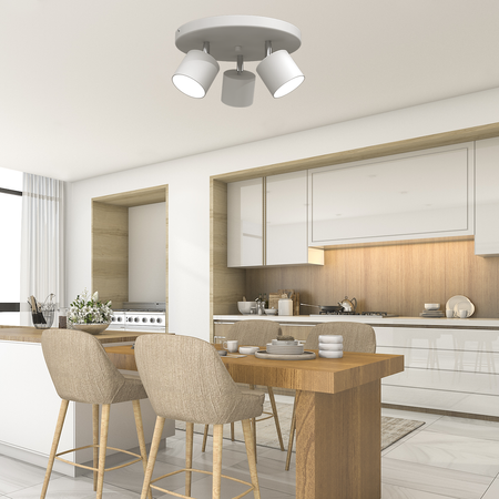 Lampa sufitowa DIXIE WHITE 3xGX53 biała