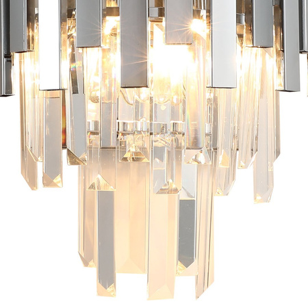 Kinkiet ASPEN CHROME 2xE14 z kryształami