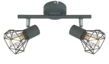 Lampa sufitowa Candellux Verve 2xE14 matowy szary