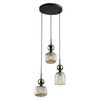 SOPHIA GREEN COGNAC LAMPA WISZĄCA 3XE14