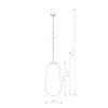 Nowodvorski Lampa wisząca szklana PEAR L
