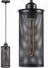 Lampa wisząca metalowa siatka tuba