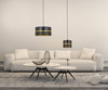 Lampa wisząca z czarno-złotym abażurem K-5221 z serii ZIMBO