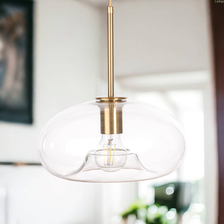 Lampa wisząca szklana przezroczysta PARIS Ufo E27