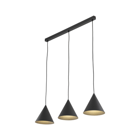 Lampa wisząca CONO Black 3xE27 S listwa