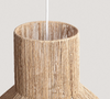 Naturalna Lampa Wisząca z Włókna Naturalnego Zewnętrzna Newén Ø50cm Boho