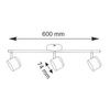 Lampa ścienno-sufitowa ruchoma LED KUBIK 3 Czarna 3000K