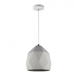 Lampa wisząca Biała gipsowa E27 Loft