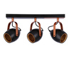 Lampa czarno-miedziana regulowana spot E14 3x40W Anica 93-82589