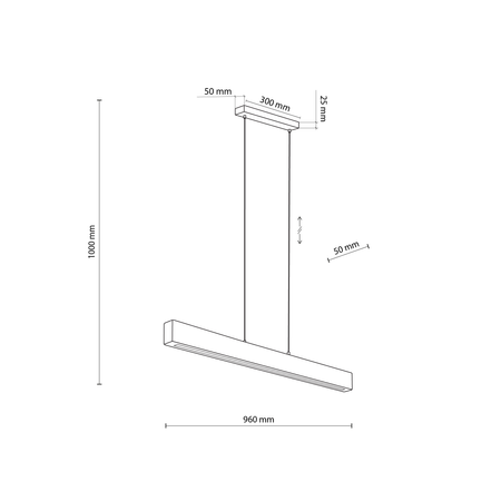 Lampa wisząca TEO LED 960