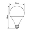 Żarówka LED E27 G95 12W Neutralna 4000K