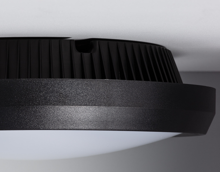 Plafon lampa sufitowa 2xE27 okrągły IP65 czarny
