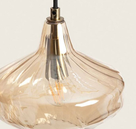 Lampa Wisząca Kryształ Blas 1xE14 Bursztynowa